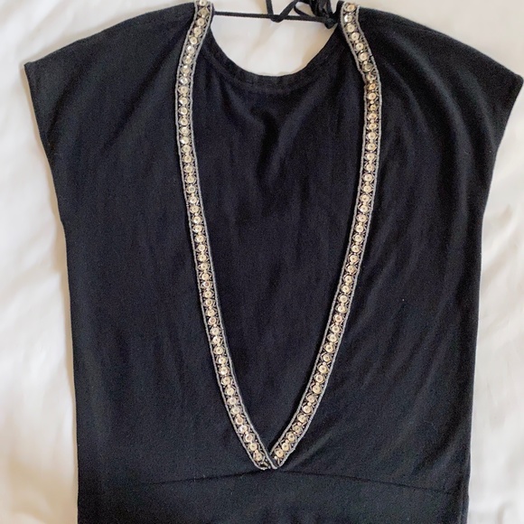 Vintage Designer Classic Cashmere Open Back Sweater - Picture 1 of 5